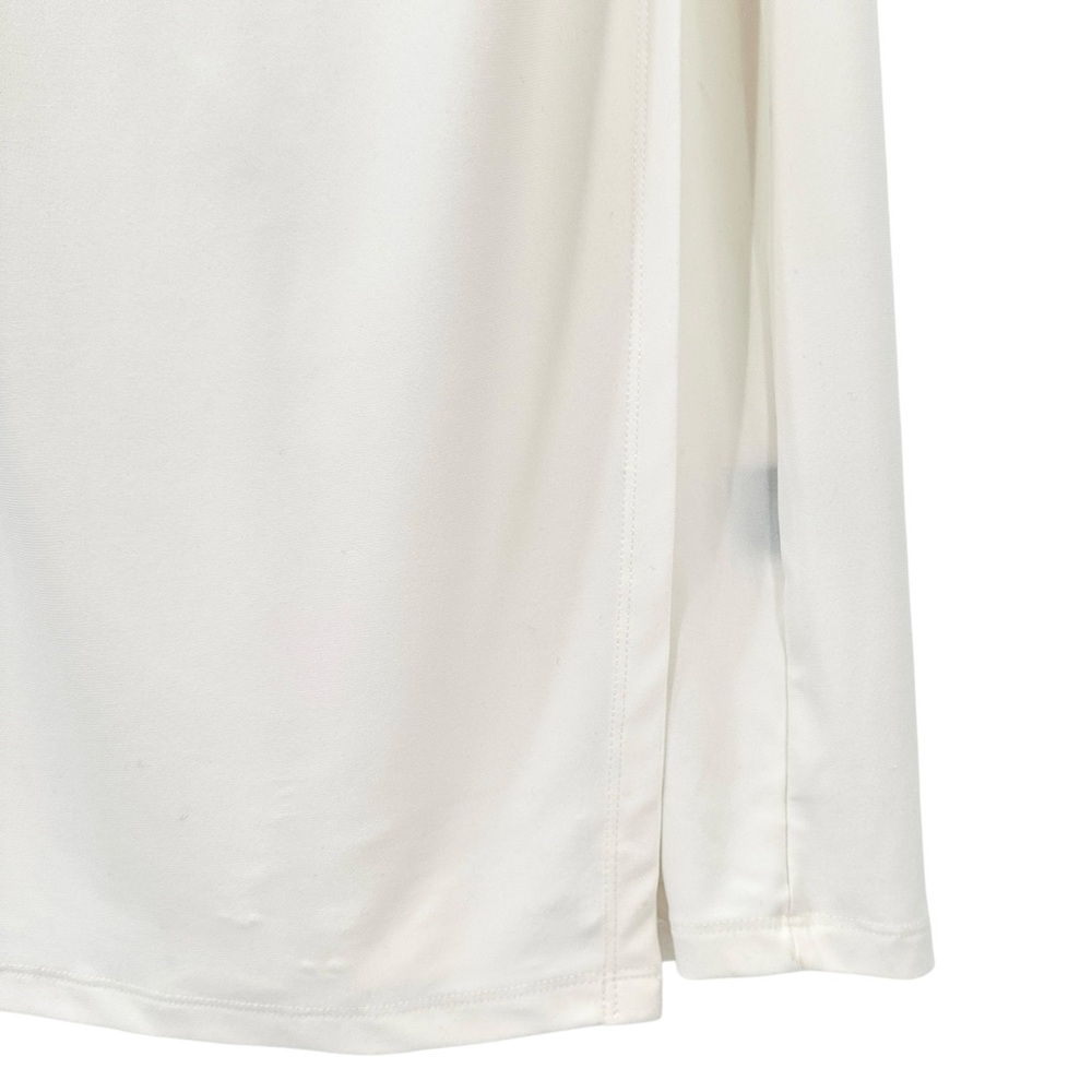 Lauren Ralph Lauren White Draped Embellished  Formal Evening Maxi Dress Gown - Picture 4 of 8